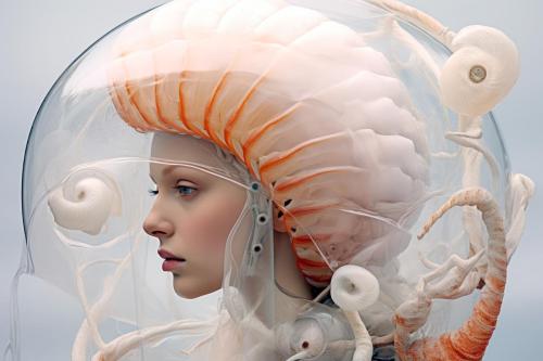 fafione2 an artist standing next to a giant snail with a hat in 10953c5a-b1dc-4624-8605-b80f7f546c07-gigapixel-hq-scale-4 00x@05x